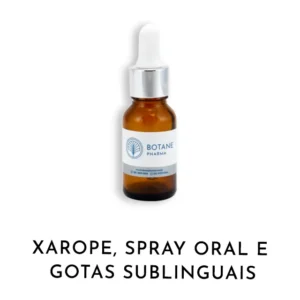 Xarope, spray oral e gotas sublinguais